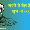 सपने में बैल देखना: शुभ या अशुभ? Dreaming About Bull: Auspicious or Inauspicious?