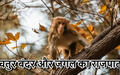 मेरी कोशिश में कोई कमी हो तो बताना! चतुर बंदर और जंगल का राजपाट! A Short Story of Monkey in Hindi