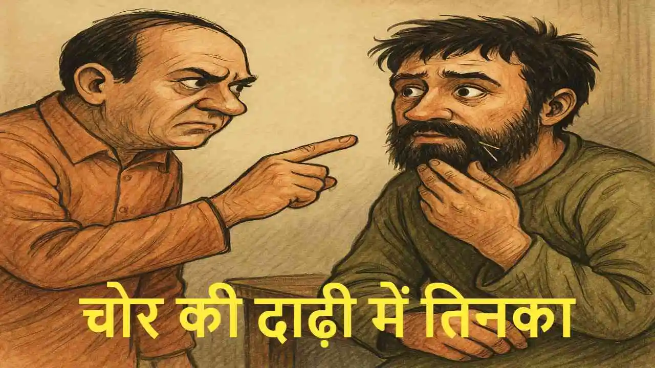 चोर की दाढ़ी में तिनका: मुहावरे पर आधारि...